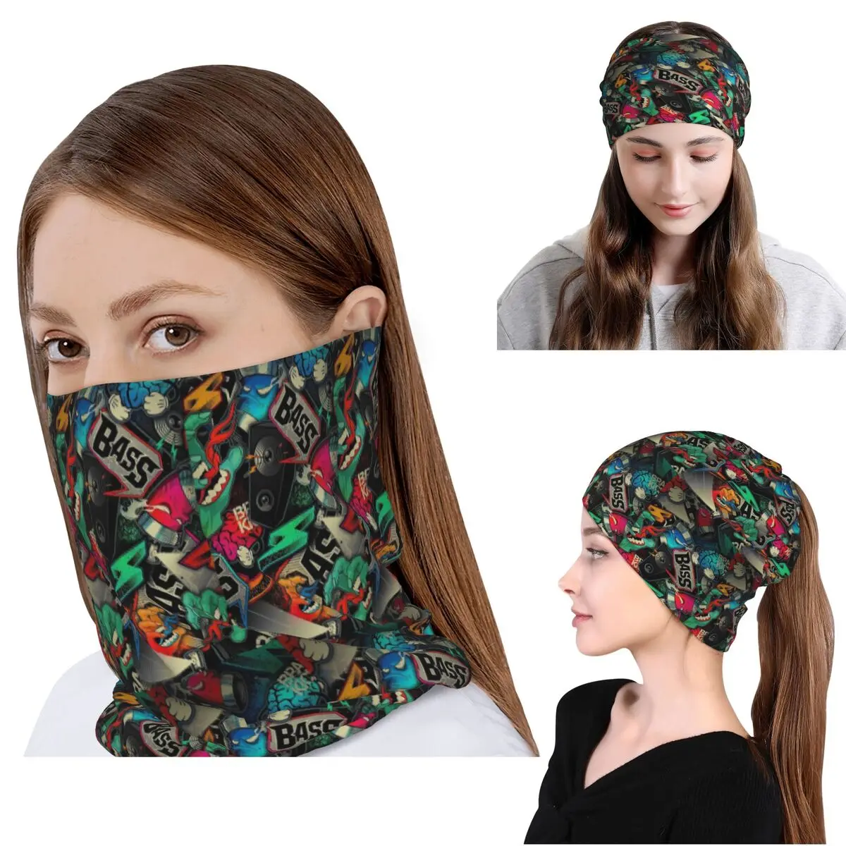 Knit Beanie Hat Warm - Urban Pattern Hip Hop Graffiti Street