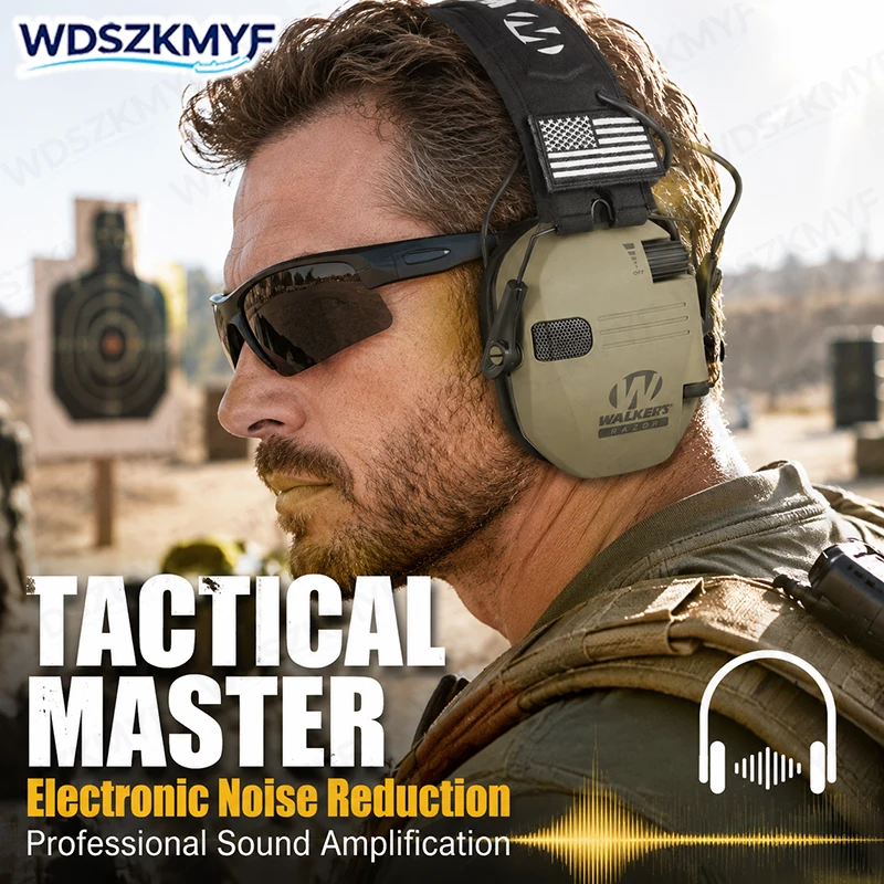 Earmuffs Foldable - W1 Electronic Shooting Earmuff Outdoor Sports