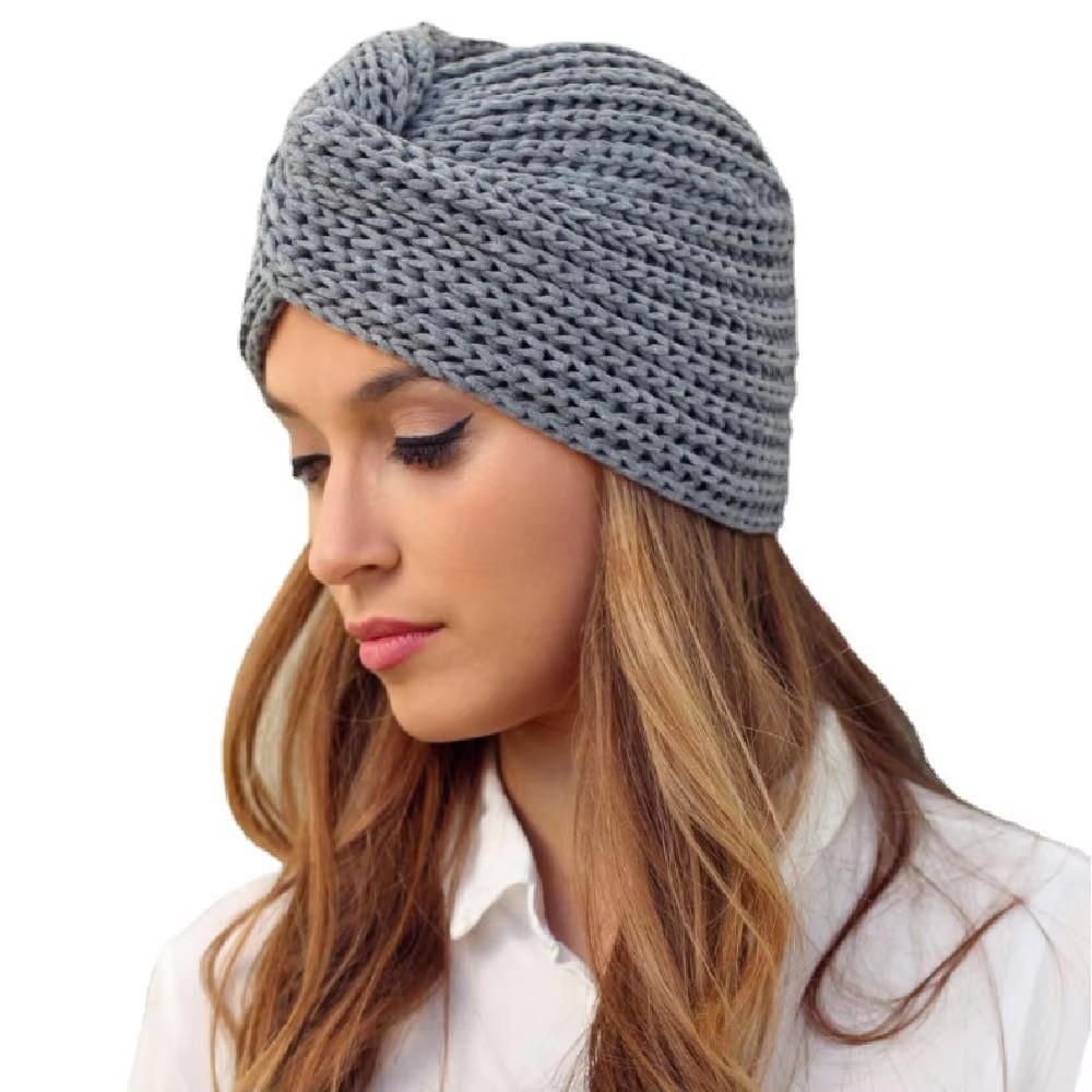 Knit Beanie Hat Warm - Women's Knitted Turban Hat Bohemia Cashmere