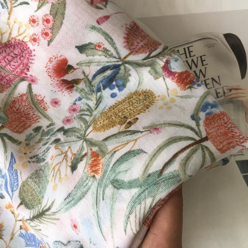 Shawl Wrap Winter - New Design Brand Women Floral Scarf