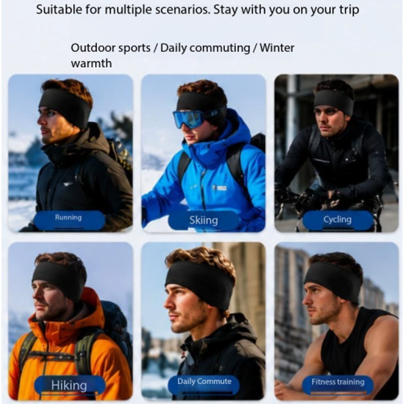 Winter Headband Fleece - Winter Outdoor Cycling Headband Men's Warm