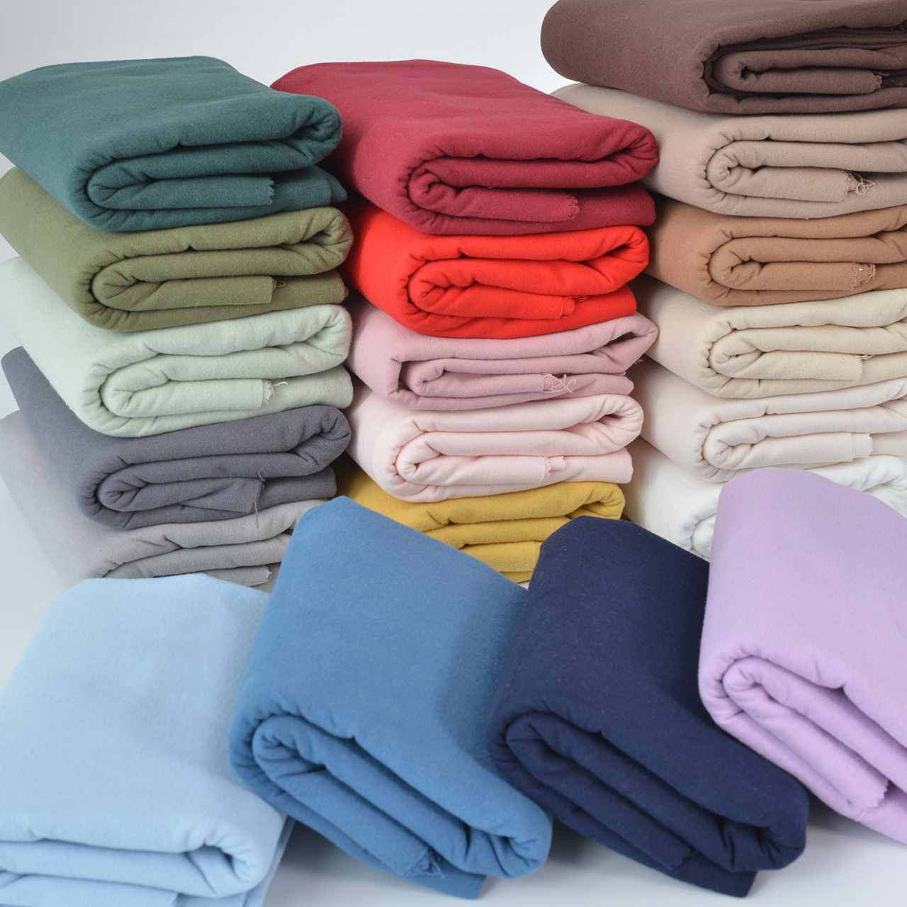 Flannel Shirt Lined - Half Meter Solid color Baby's Flannel
