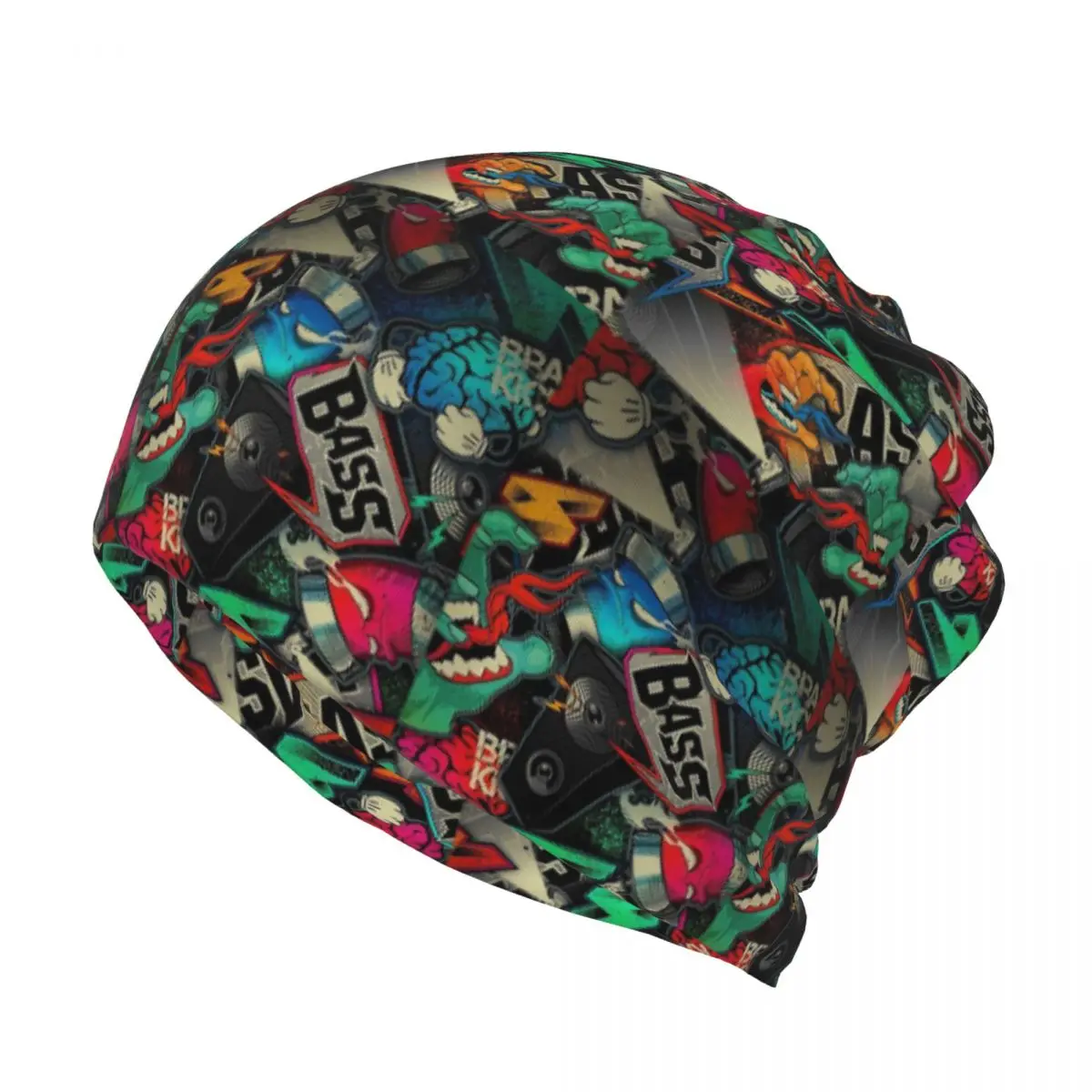 Urban Pattern Hip Hop Graffiti - Knit Beanie Hat Warm ulasan dan harga