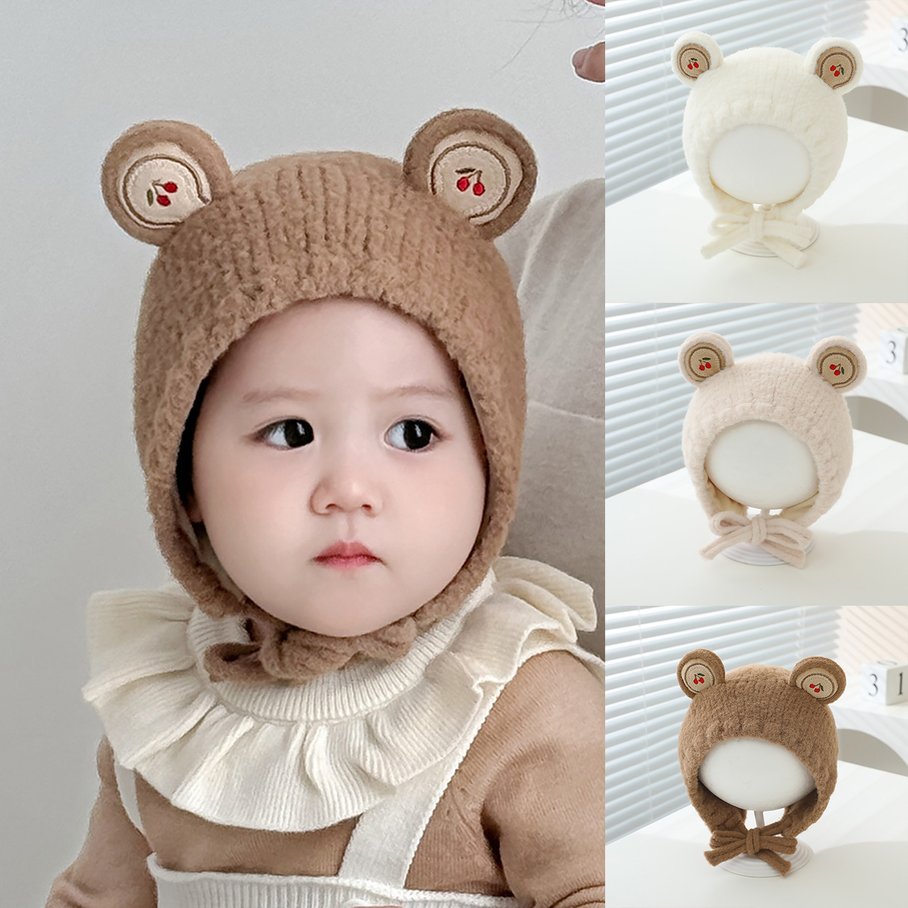 Autumn Winter Baby Knitted Hat - Knit Beanie Hat Warm ulasan dan harga