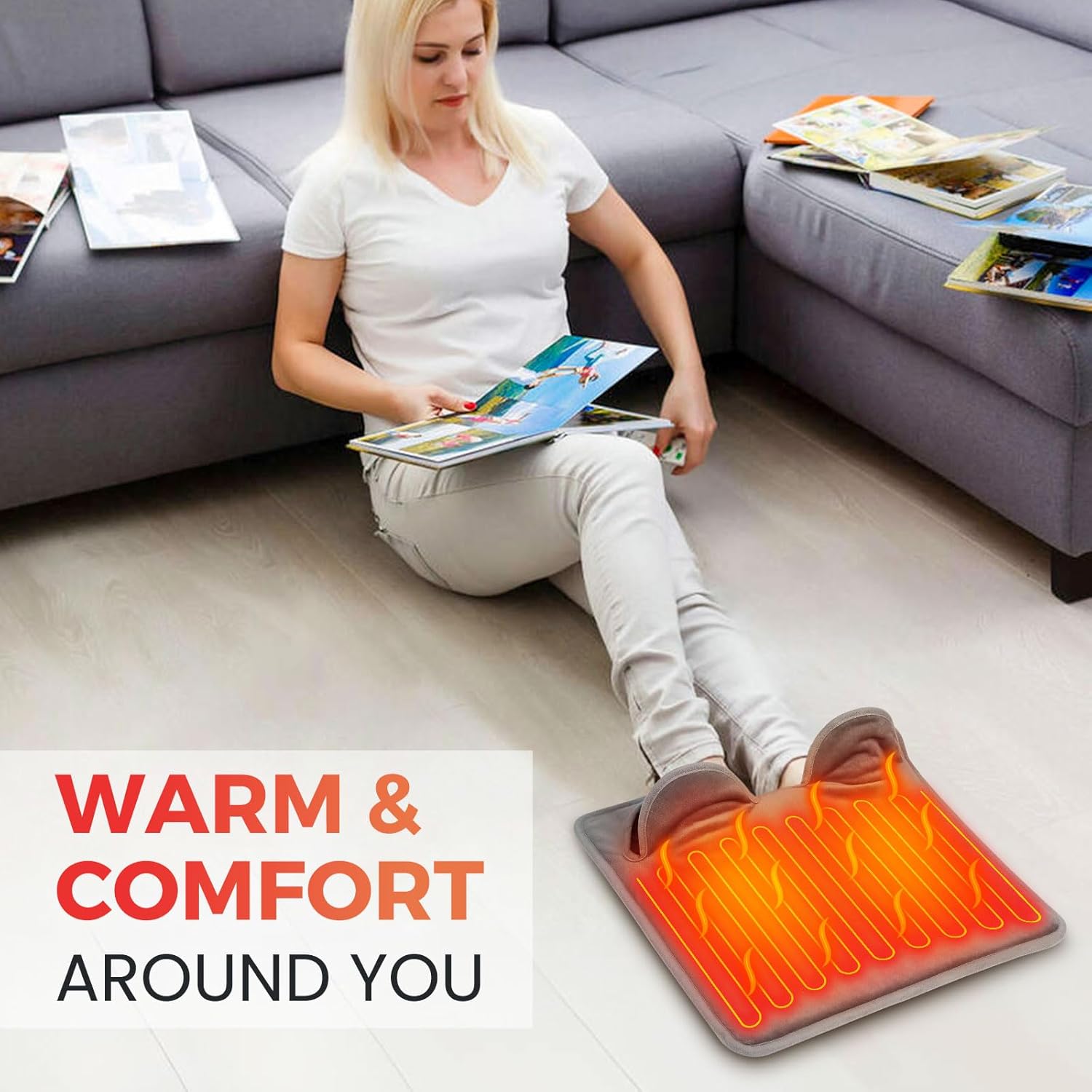 Electric Foot Warmer Plush Sof - Hand Warmer Electric ulasan dan harga