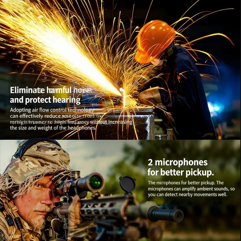 W1 Electronic Shooting Earmuff - Earmuffs Foldable ulasan dan harga