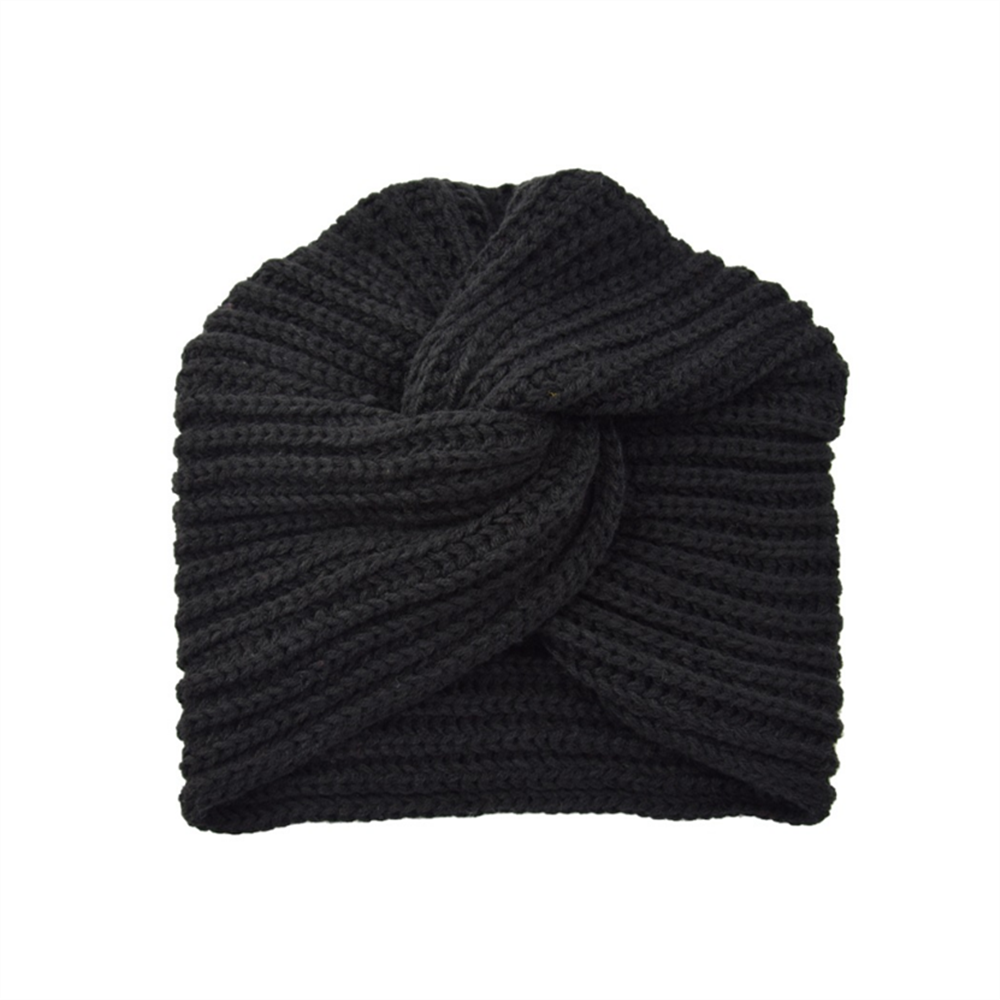 Women's Knitted Turban Hat Boh - Knit Beanie Hat Warm ulasan dan harga