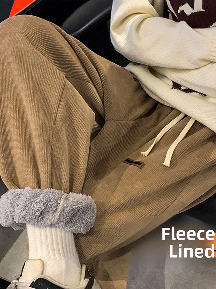 Men's Corduroy Lamb Velvet Thi - Corduroy Pant Warm ulasan dan harga