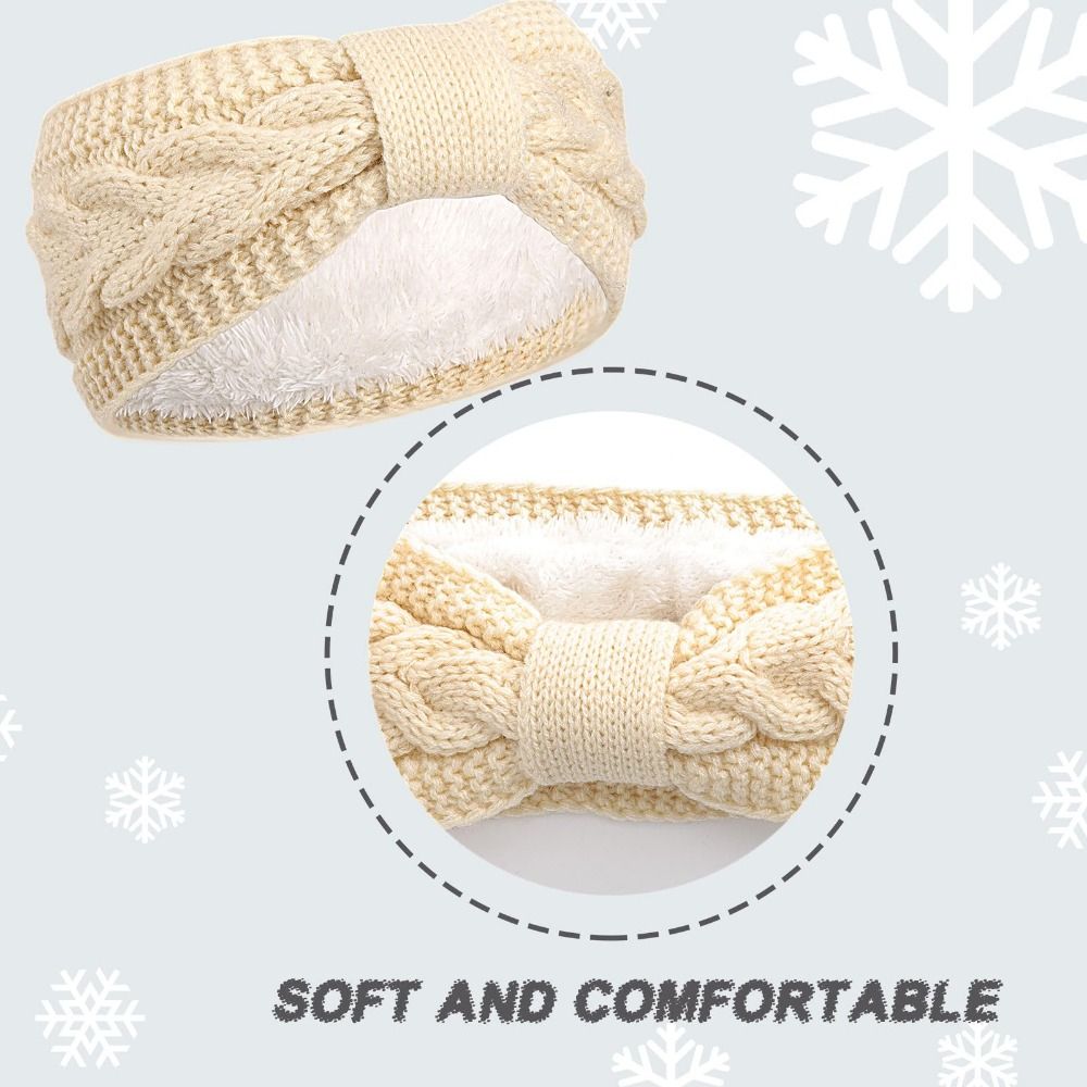 Winter Knitted Women Headbands - Winter Headband Fleece ulasan dan harga