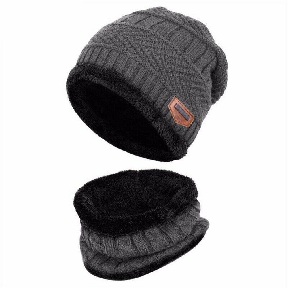 Kids Winter Neck Scarf Cap Set - Neck Gaiter Fleece ulasan dan harga