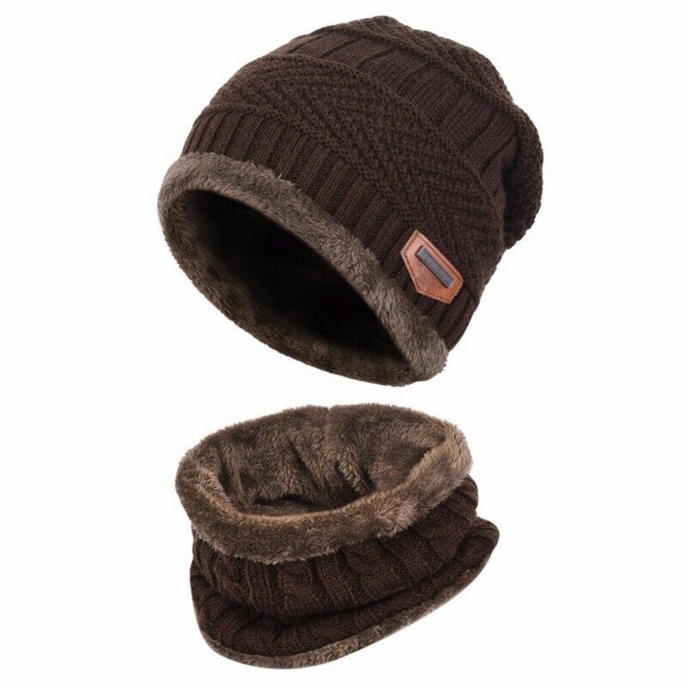 Kids Winter Neck Scarf Cap Set - Neck Gaiter Fleece ulasan dan harga